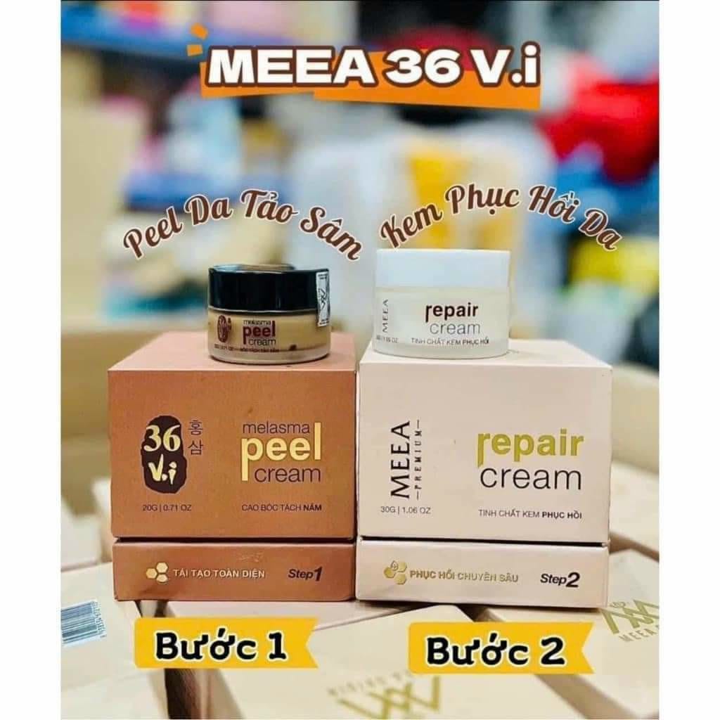 Combo Peel Da Tảo Sâm Đông Y 36 Vị + Kem Phục Hồi Da Ha 36 Vị MeeA Origin