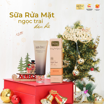 Sữa Rửa Mặt Ngọc Trai Đàn Hồi KB One chính hãng