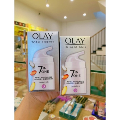 Kem dưỡng đêm 7 tác dụng Olay Total Effects 7 in 1 Night Firming Moisturiser 50ml