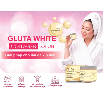 Kem Dưỡng Trắng Da Body Gluta White 170g