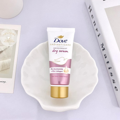 Serum Khử Mùi Dưỡng Trắng Dove 3% Niacinamide + 10x Collagen Tuýp Màu Tím 40ml