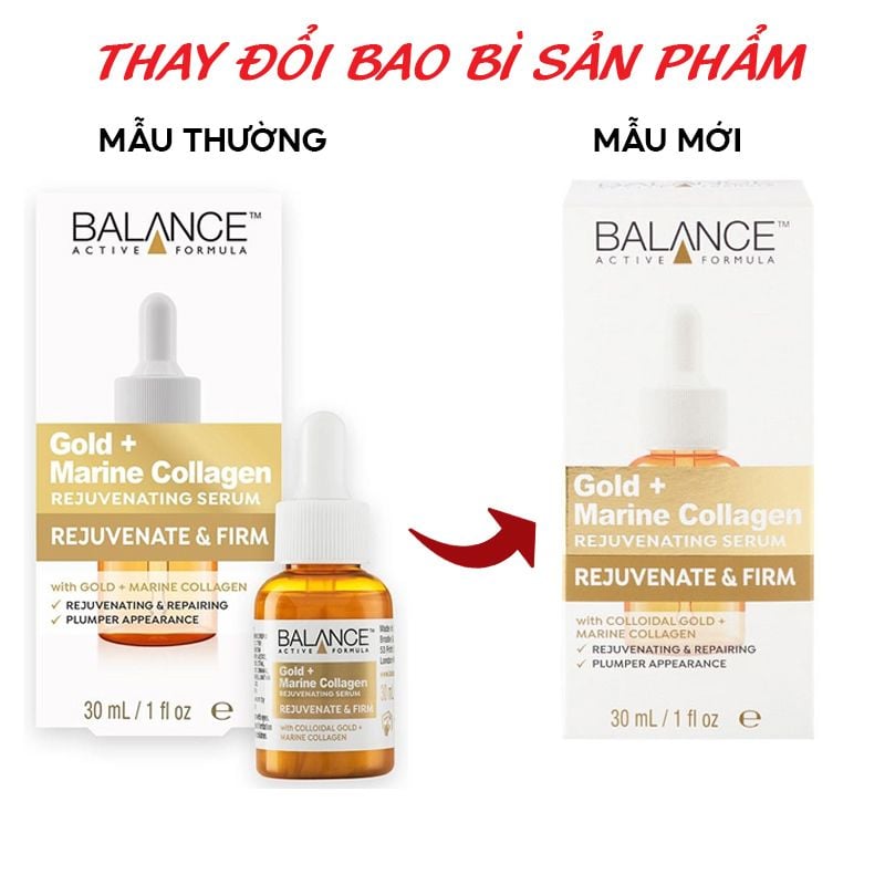 Serum Balance Active Formula Tinh Chất Dưỡng Da Căng Mịn Balance Active Formula Gold+ Marine Collagen Rejuvenating