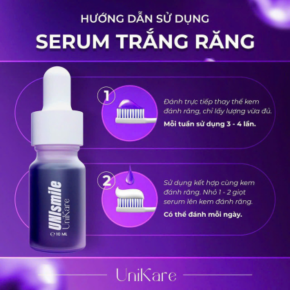 Serum Trắng Răng Unismile 10ML Hỗ Trợ Cải Thiện Ố Vàng Mảng Bám Hôi Miệng