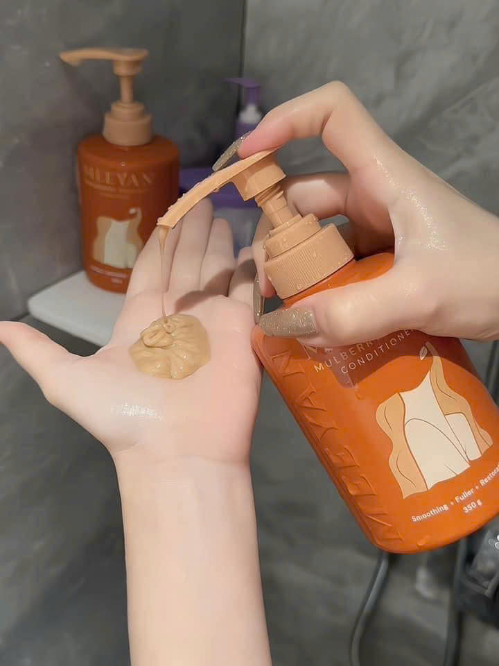 Combo gội xả chăm sóc tóc rễ dâu tằm MeeYan