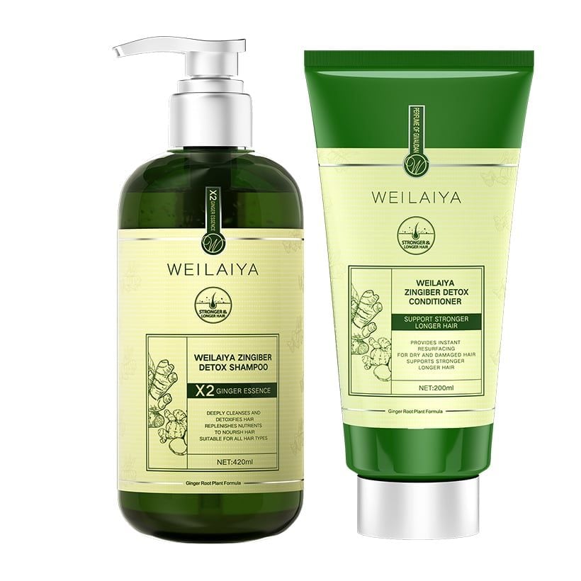 Dầu gội xả gừng detox hỗ trợ mọc tóc Weilaiya Luxury