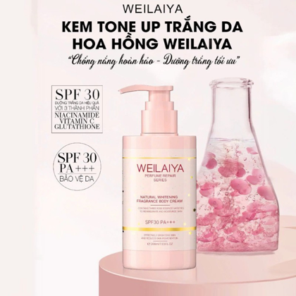 Điểm nổi bật của kem body tone up hoa hồng Weilaiya