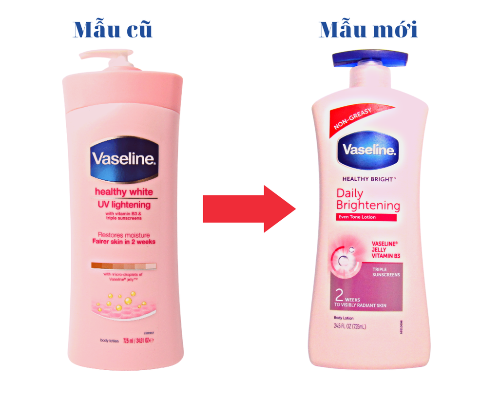 Sữa Dưỡng Thể Vaseline Healthy Bright Daily Brightening Even Tone Lotion 725ml