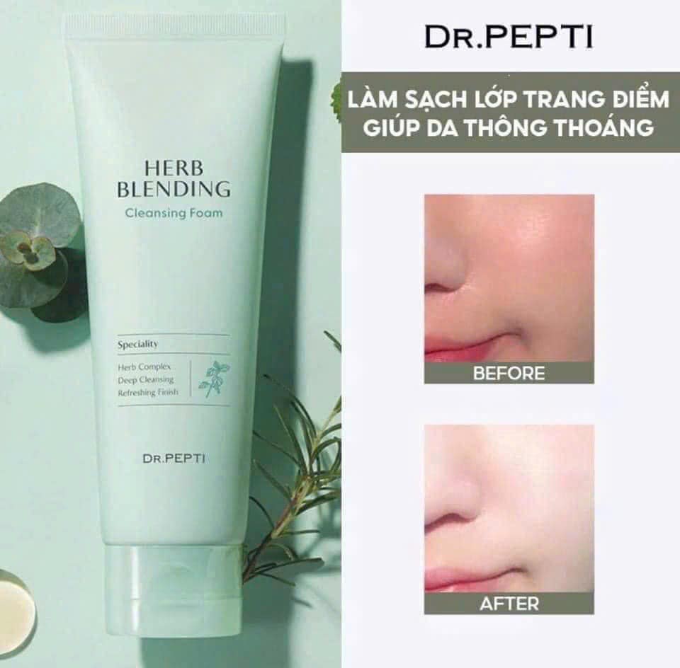 Sữa Rửa Mặt Thảo Dược Dr.Pepti+ Herb Blending Cleansing Foam