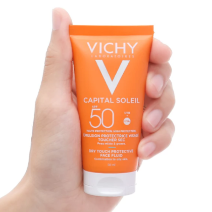Kem chống Nắng mẫu mới Vichy Capital Soleil Dry Touch Face Fluid SPF50 UVA+UVB