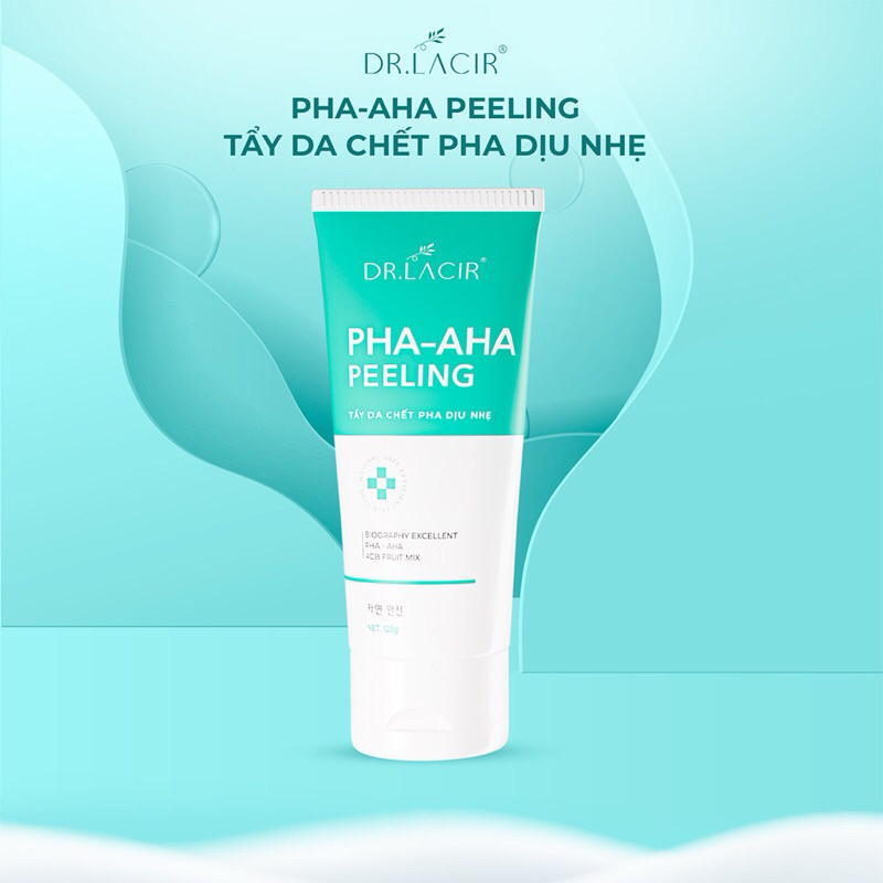 Tẩy Tế Bào Chết Mặt Dr Lacir PHA-AHA Peeling  120g nói không với bào mòn kích ứng