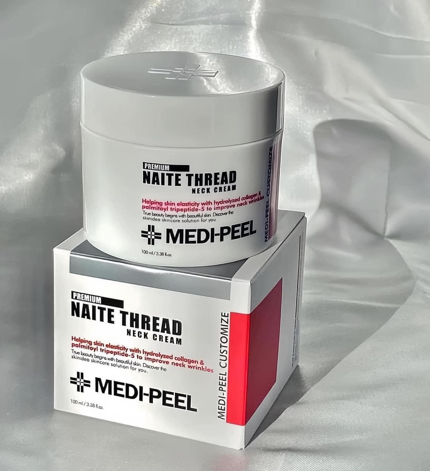 Kem dưỡng chống lão hóa vùng cổ Medi-Peel Naite Thread Neck Cream