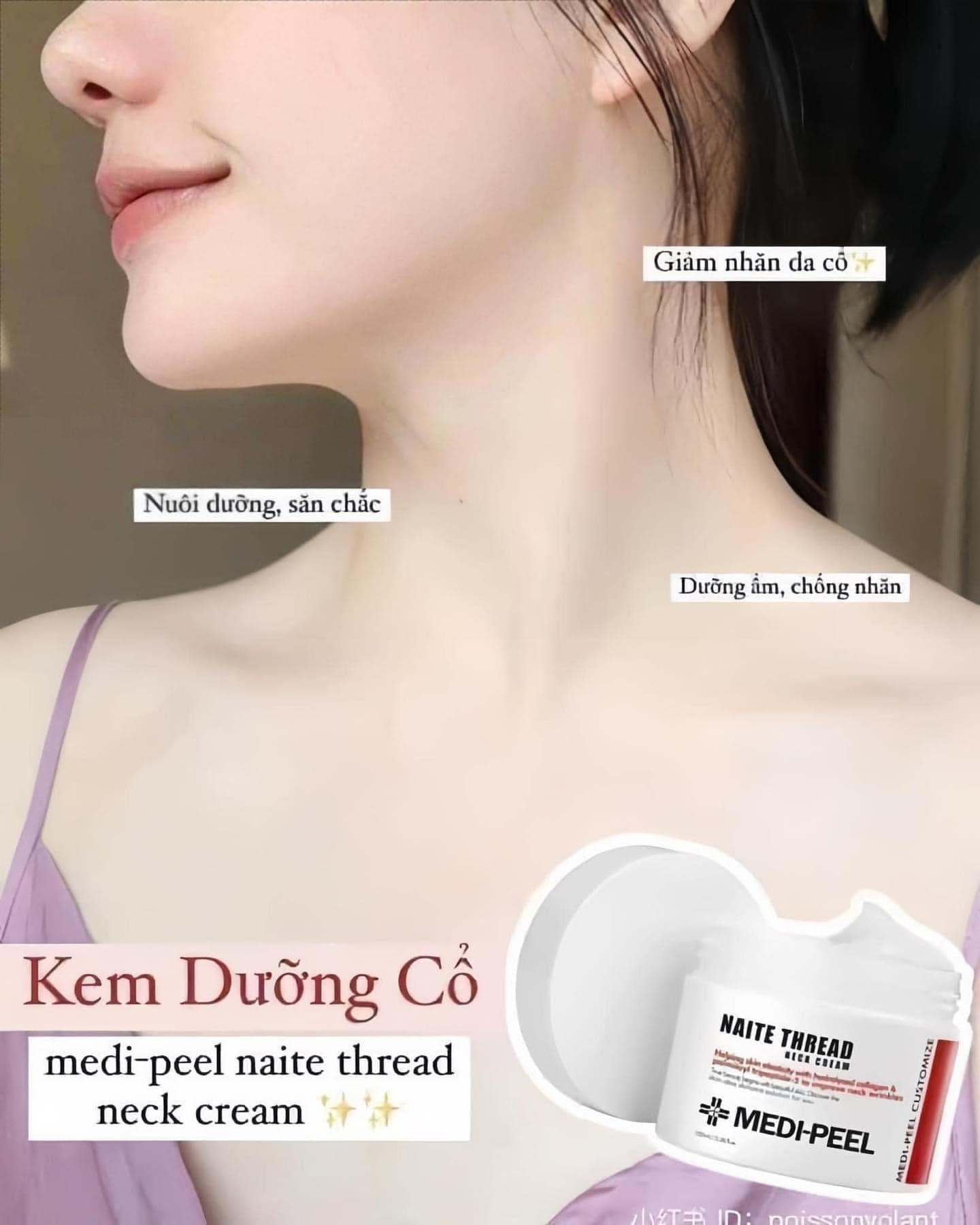 Kem dưỡng chống lão hóa vùng cổ Medi-Peel Naite Thread Neck Cream