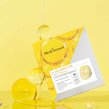 Mặt Nạ Trắng Da MediAnswer Vita Collagen Mask Hàn Quốc - Hộp 5 Miếng