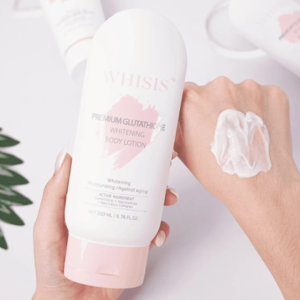 Kem Dưỡng Thể Ban Đêm Kích Trắng Tế Bào Gốc Whisis Premium Glutathione Whitening Body Lotion