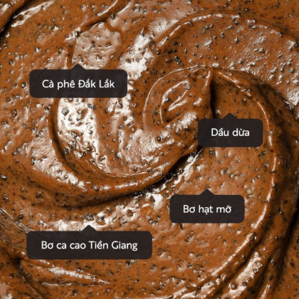 Cà Phê Đắk Lắk Làm Sạch Da Chết Cơ Thể Cocoon Dak Lak Coffee Body Polish Túi 600Ml