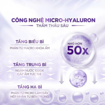 Nước Tẩy Trang Làm Sạch Và Cấp Ẩm Loreal Revitalift Hyaluronic Acid Hydrating Micellar Water