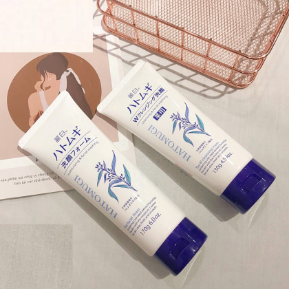 Sữa Rửa Mặt Chiết Xuất Ý Dĩ Làm Hỗ Trợ Sáng Da Reihaku Hatomugi 170Gr