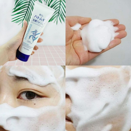 Sữa Rửa Mặt Chiết Xuất Ý Dĩ Làm Hỗ Trợ Sáng Da Reihaku Hatomugi 170Gr