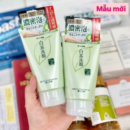 Sữa Rửa Mặt Trà xanh Rohto Shirochasou 120g dưỡng ẩm an toàn cho mọi loại da và cực kỳ hiệu quả