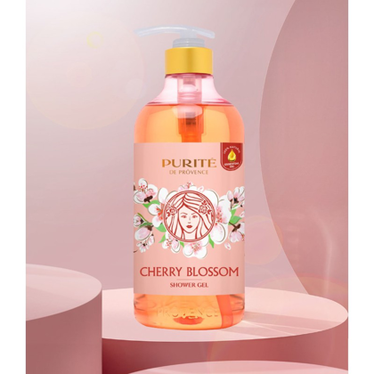 Sữa Tắm Purité Sáng Mịn Da Hương Hoa Anh Đào 850ml với hương thơm tự nhiên ngọt ngào quyến rũ