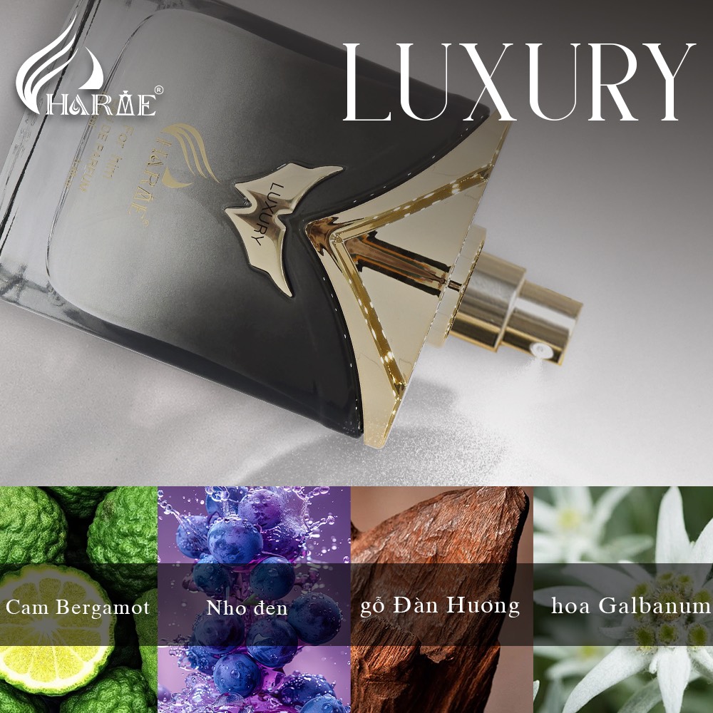 Từ thiết kế chai, mùi hương đến tên gọi CHARME LUXURY Charme Luxury đều gợi lên sự nam tính đầy phong cách