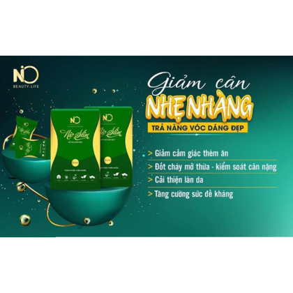 Kẹo Gôm Giảm Cân Nioslim Thơm Ngon 15 gói - Tặng 1 Hộp Viên Uống Rau Củ