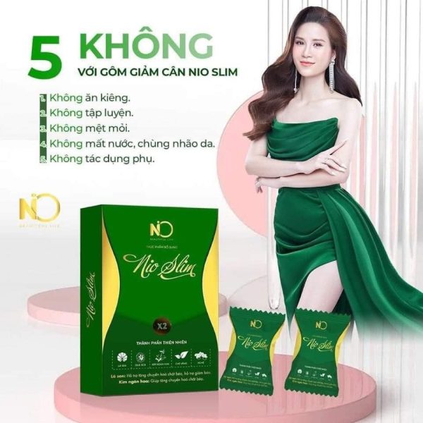 Kẹo Gôm Giảm Cân Nioslim Thơm Ngon 15 gói sản phẩm giúp các nàng có một vóc dáng đẹp như ý nhé