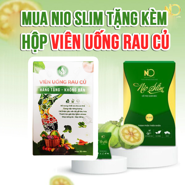 Kẹo Gôm Giảm Cân Nioslim Thơm Ngon 15 gói sản phẩm giúp các nàng có một vóc dáng đẹp như ý nhé