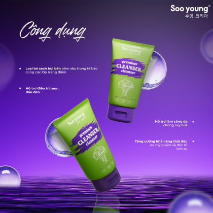 Sữa rửa mặt rau củ SooYoung 100ml – Tặng kèm sữa rửa mặt mini 30ml