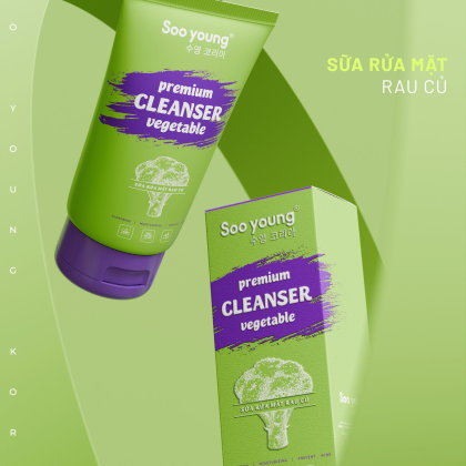 Sữa rửa mặt rau củ SooYoung 100ml – Tặng kèm sữa rửa mặt mini 30ml