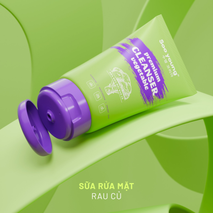 Sữa rửa mặt rau củ SooYoung 100ml – Tặng kèm sữa rửa mặt mini 30ml