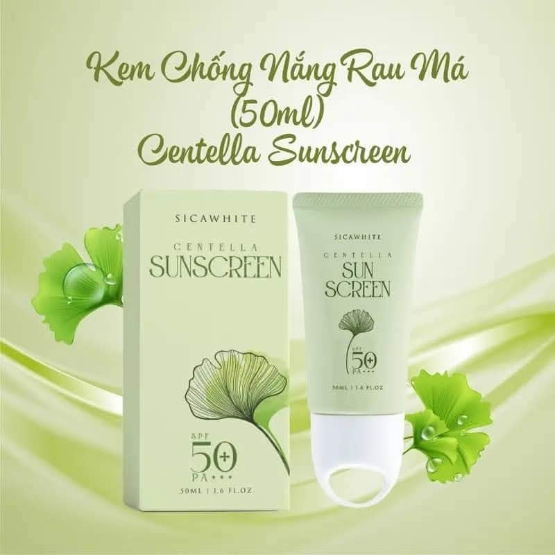 Kem Chống Nắng Rau Má Sica White Centella dưỡng trắng da cấp ẩm và chống các tia UVA  UVB
