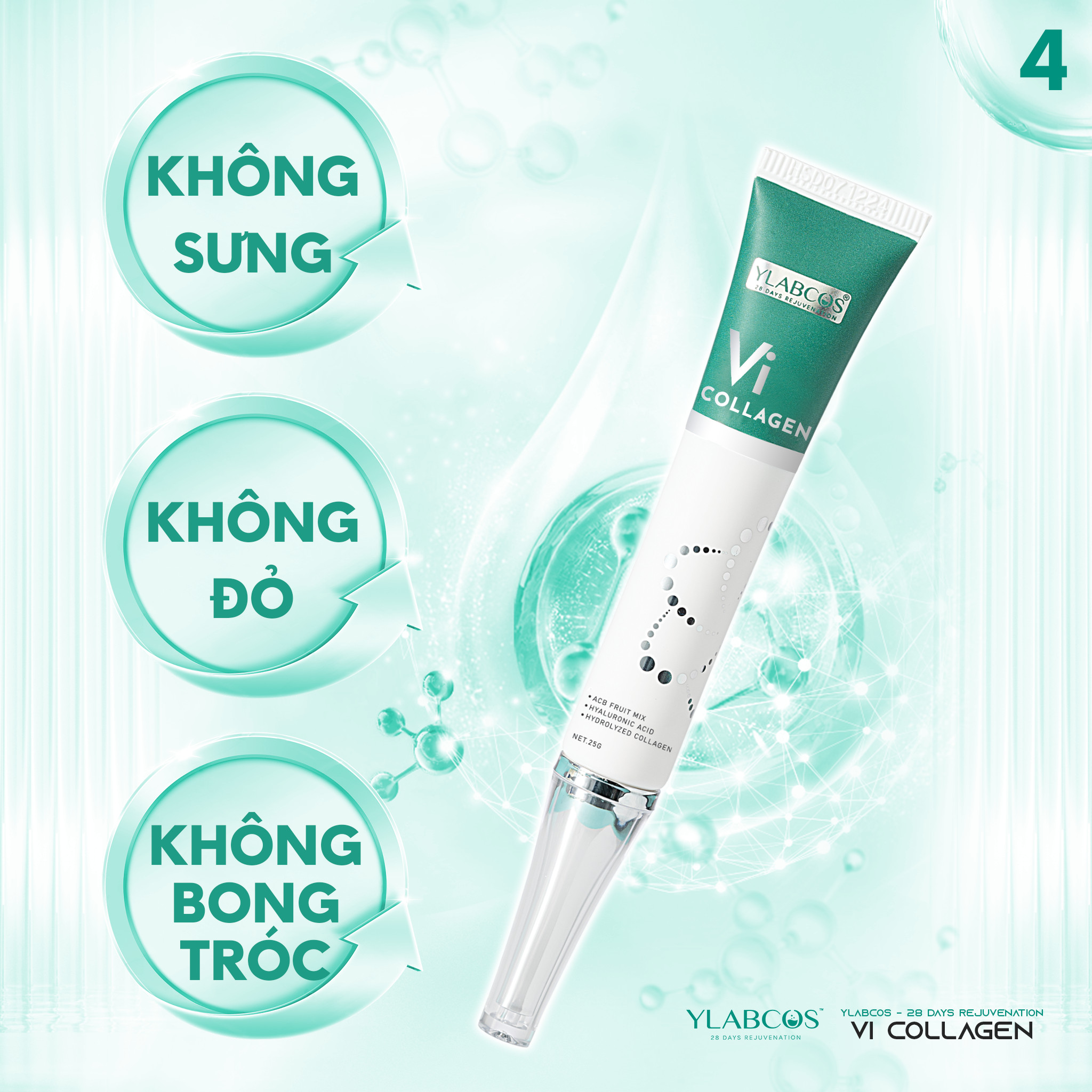 Công dụng của Vi Collagen Ylabcos Rejuvenating Cream