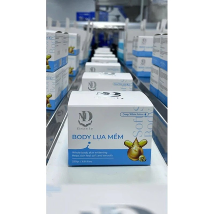 Kem Body Trắng Da Lụa Mềm MD Beauty 250g cho làn da mịn màng