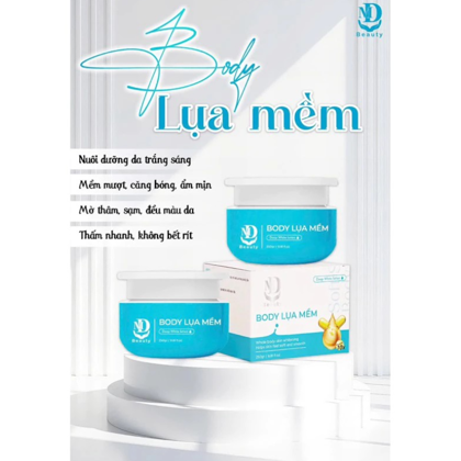 Kem Body Trắng Da Lụa Mềm MD Beauty 250g cho làn da mịn màng