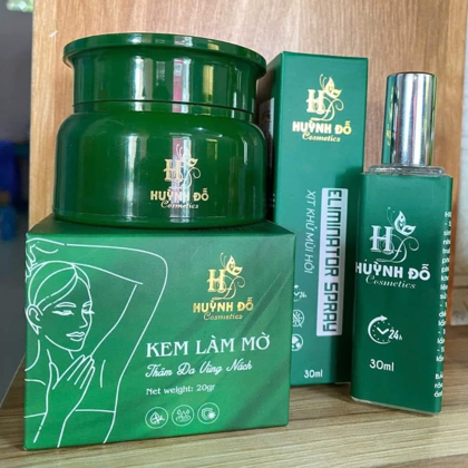 Kem thâm nách tặng kèm xịt khử mùi