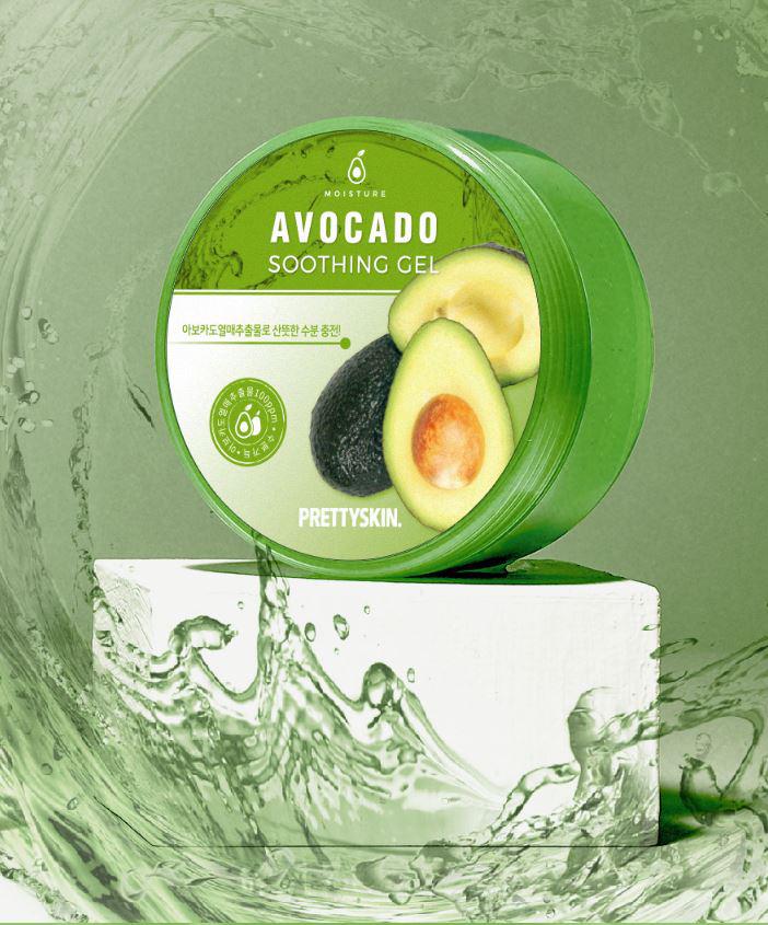 Gel Dưỡng Da Đa Năng Prettyskin Chiết Xuất Bơ Avocado Soothing Gel Hỗ trợ giảm mụn, giúp thu nhỏ lỗ chân lông