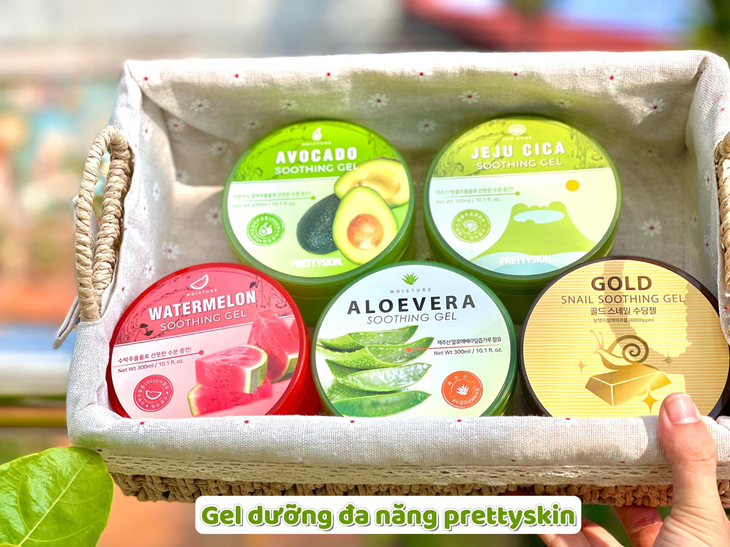 Gel Dưỡng Da Đa Năng Prettyskin Chiết Xuất Bơ Avocado Soothing Gel Hỗ trợ giảm mụn, giúp thu nhỏ lỗ chân lông