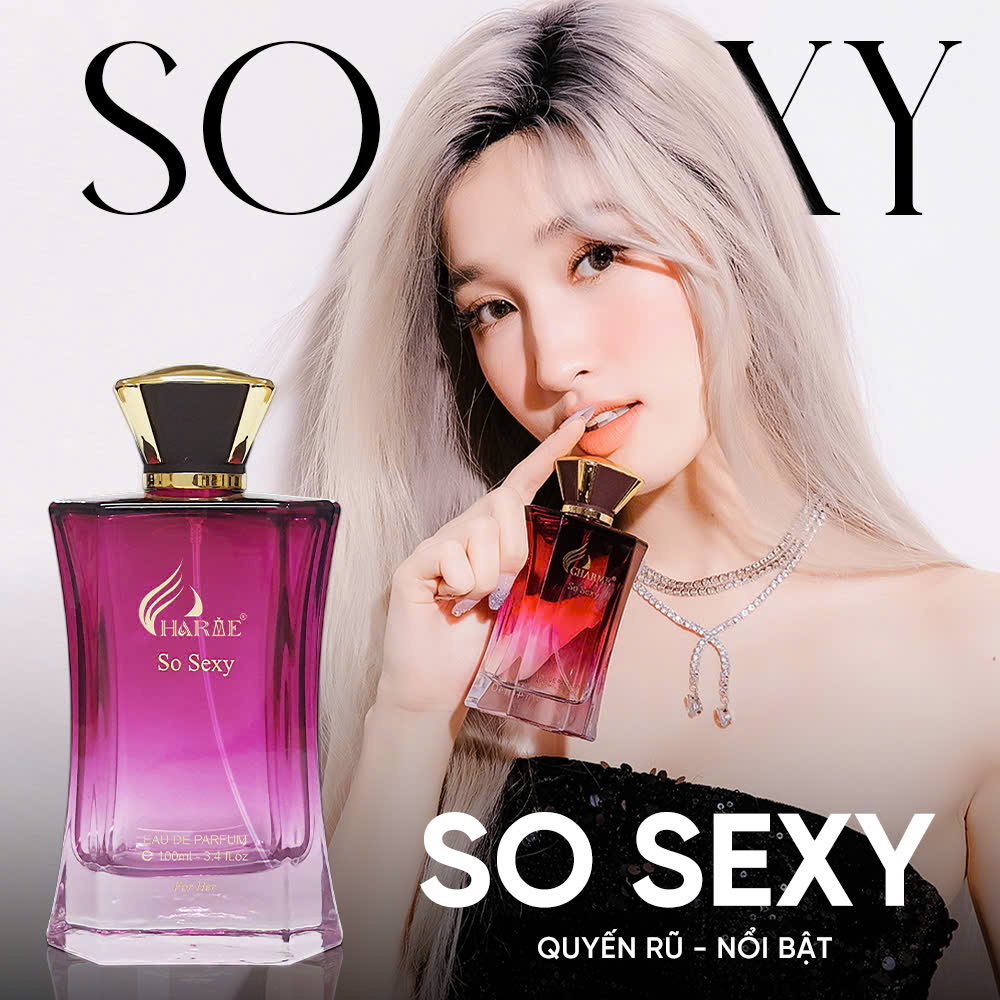 Khi nói đến vẻ đẹp thuần khiết  Charme So Sexy là hương thơm được nghĩ đến nhiều nhất đầy nữ tính tinh tế kiêu kì