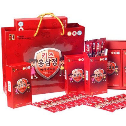 Hộp 30 Gói Nước Uống Hồng Sâm Baby Sanga Hàn Quốc - Dành Cho Bé 300ml