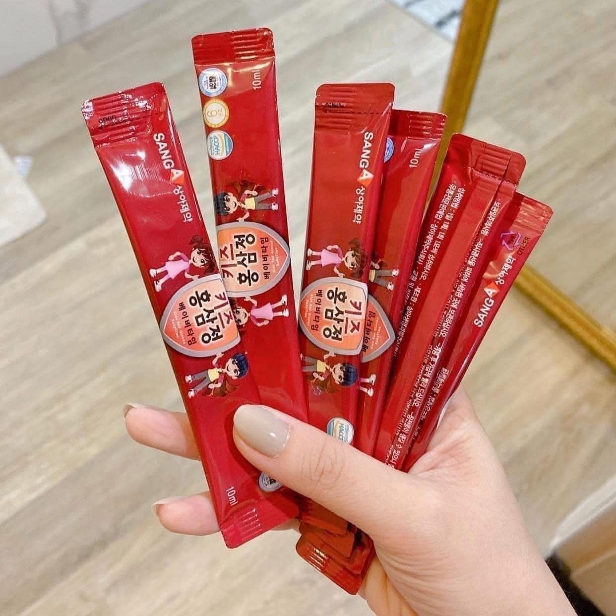 Hộp 30 Gói Nước Uống Hồng Sâm Baby Sanga Hàn Quốc