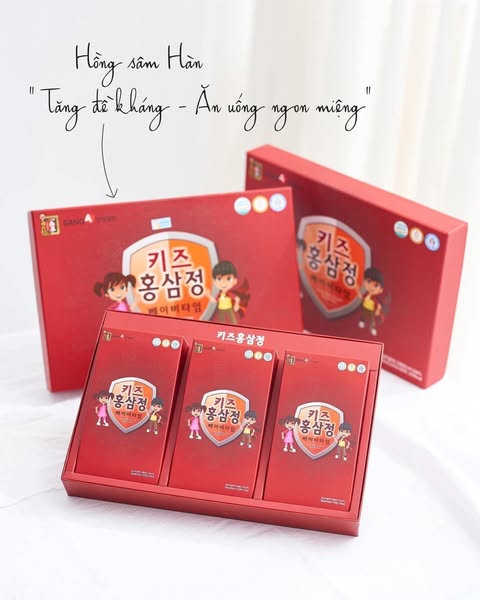 Hộp 30 Gói Nước Uống Hồng Sâm Baby Sanga Hàn Quốc