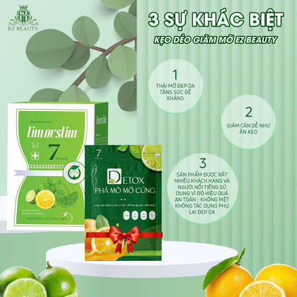 Kẹo Dẻo Hỗ Trợ Giảm Mỡ Lim or Slim EZ Beauty
