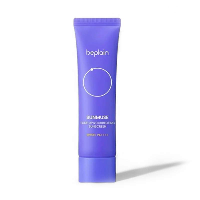 kem chống nắng Beplain Sunmuse Tone Up & Correcting Sunscreen với màu tím