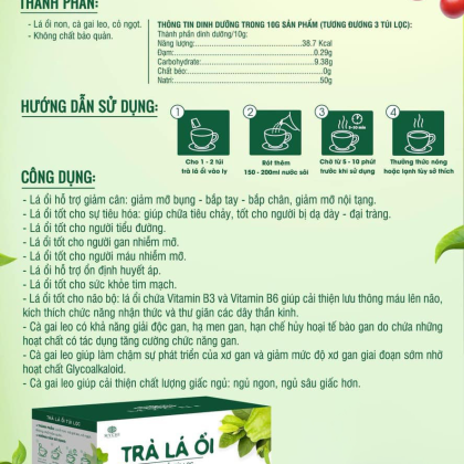 Trà Giảm Cân Lá Ổi Mychi Chính Hãng