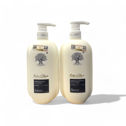 Comboo Dầu Gội Xả Biotin & Collagen Voudioty  Phục Hồi Trắng 500ml mẫu 2024