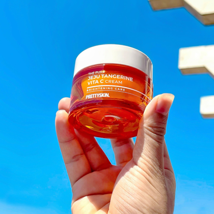 Kem Dưỡng Phục Hồi Trắng Da Pretty Skin The Pure Jeju Tangerine Vita C Cream