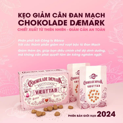 Kẹo Socola Giảm Cân Chokolade Danmark Vaegttab