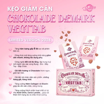 Kẹo Socola Giảm Cân Chokolade Danmark Vaegttab