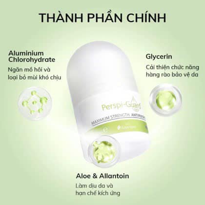 Ưu thế nổi bật Lăn Khử Mùi Perspi-Guard Maximum Strength Antiperspirant 30ml